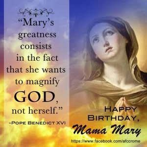 Mama Mary Birthday September 8 Kimiko Mata