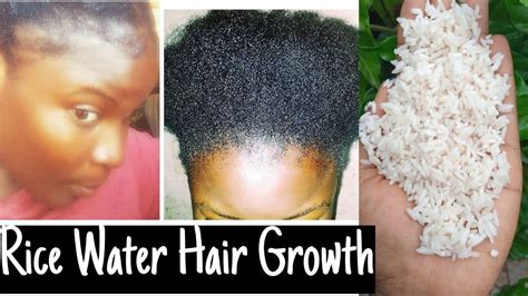 How I Grew My Hair Fast With Rice Waterregrow Edges On Natural Hair