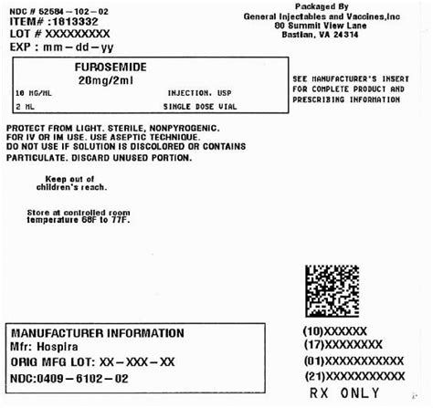 Furosemide Injection Fda Prescribing Information Side Effects And Uses