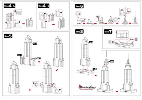 Puzzle Empire State Building 3D Metall ICONX PuzzleMania Ch