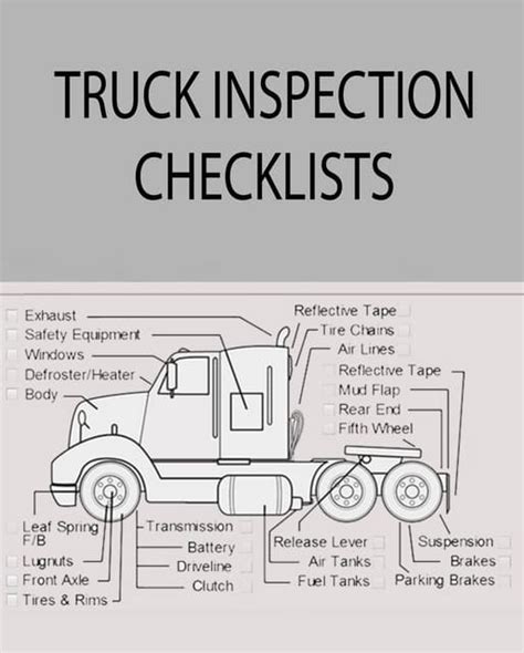 Truck Inspection Checklist Pdf