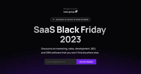 Saas Black Friday