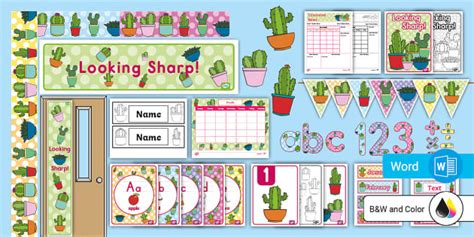 Succulent Theme Classroom Decor Pack Lehrer Gemacht