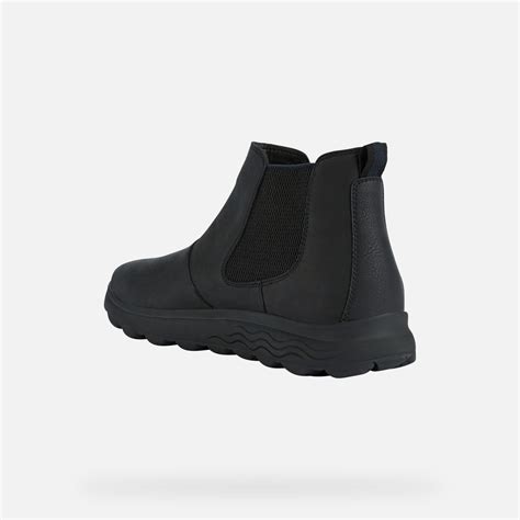 Geox SPHERICA Men S Black Chelsea Ankle Boots FW22 Geox