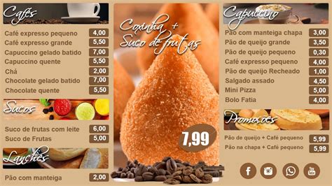 Menu Digital para cafeteria Fábrica de Menus YouTube