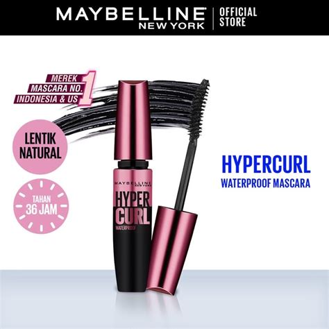 Jual Maybelline Volume Express Hypercurl Waterproof Mascara Black