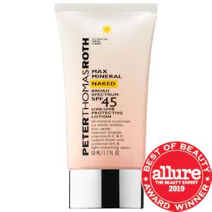 Max Mineral Naked Broad Spectrum SPF UVA UVB Protective Lotion Peter Thomas Roth Sephora