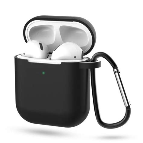 Airpods Pro ケース シリコン 耐衝撃 Airpods 第2世代 第1世代 カバー カラナビ付き Airpods Case01