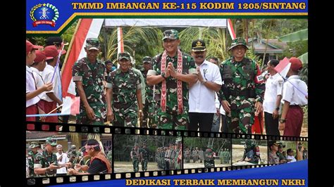 PENUTUPAN TMMD KE 115 TAHUN 2022 KODIM 1205 SINTANG YouTube