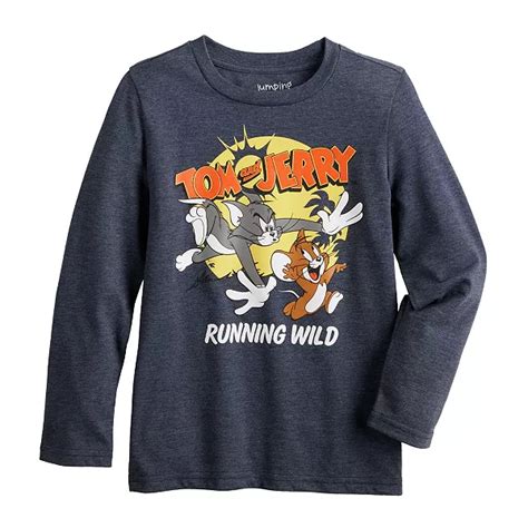 Boys 4 12 Jumping Beans® Tom And Jerry Running Wild Long Sleeve Graphic Tee