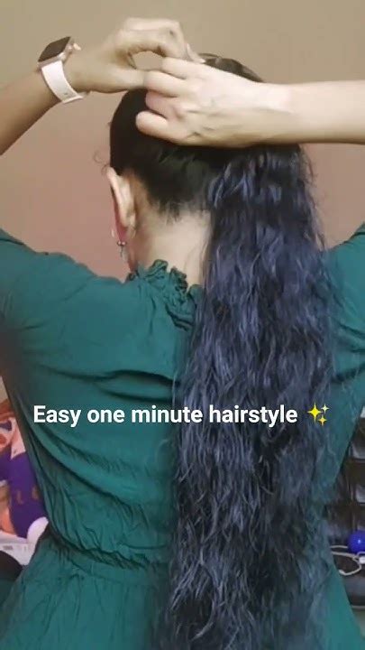 Easy One Minute Hairstyle 🔥 Hairstyle Hair Youtube Hairtutorial Viralvideo Reels Shorts