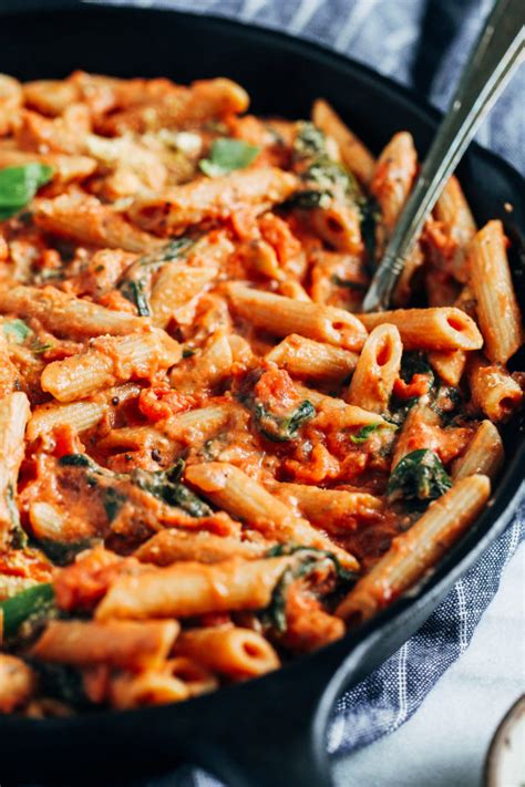 Creamy Tomato Spinach Pasta Making Thyme For Health