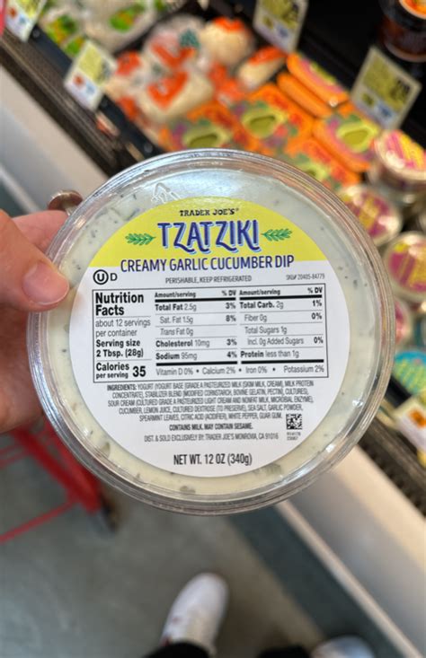 Trader Joes Tzatziki Creamy Garlic Cucumber Dip