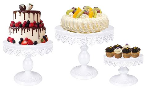 Hedume Set Cake Stands Metal Cupcake Stand Set With Multiple