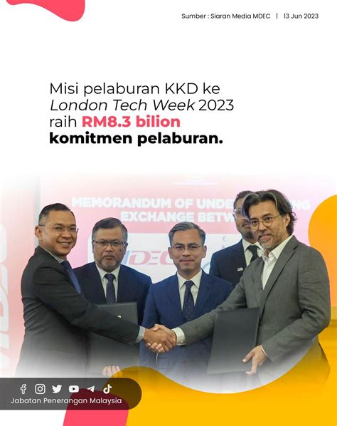 MISI PELABURAN KKD KE LONDON TECH WEEK 2023 RAIH RM8 3 BILION KOMITMEN