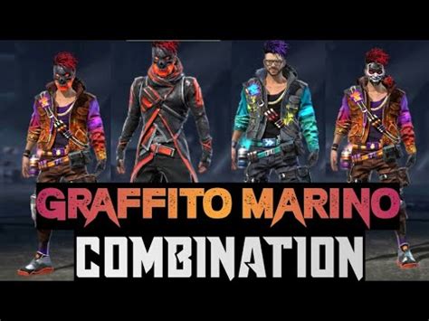 GRAFFITO MARINO BUNDLE PRO DRESS COMBINATION IN FREE FIRE GRAFFITO