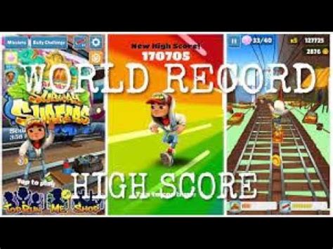 Subway Surfers High Score World Record YouTube