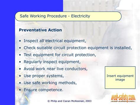 Ppt Safe Working Procedure Electricity Powerpoint Presentation