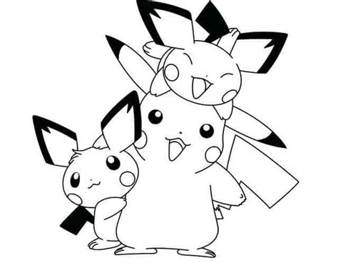 グレートピカチュウ 印刷可能ぬりえ無料ダウンロード