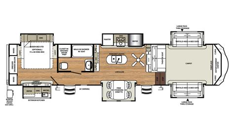 5th Wheel Camper Floor Plans