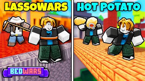 Roblox Bedwars Lasso Wars And Hot Potato Gameplay No Commentary YouTube