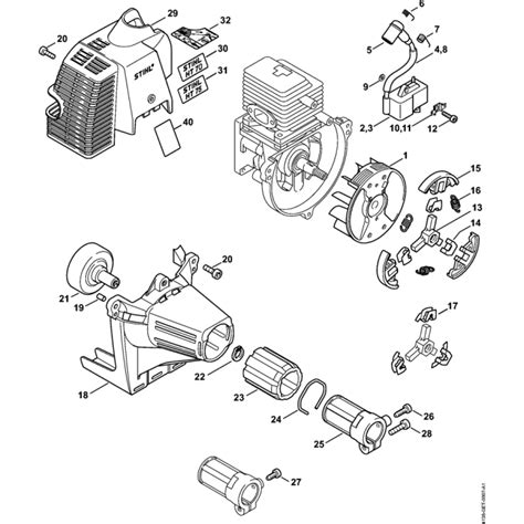 Ignition System Clutch Assembly For Stihl HT70 HT70K HT75 Pole Pruners