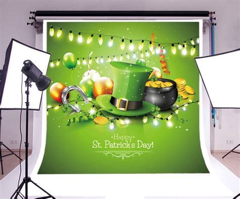 Amazon Laeacco X Ft Vinyl Photography Backdrop St Patrick S Day