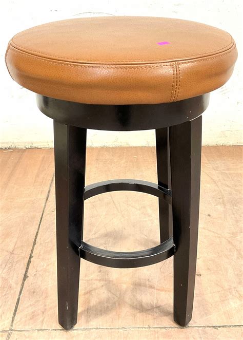 Lot - Contemporary Style Swivel Leather Stool