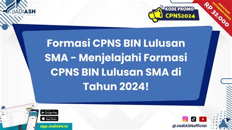 Formasi Cpns Bin Lulusan Sma Menjelajahi Formasi Cpns Bin