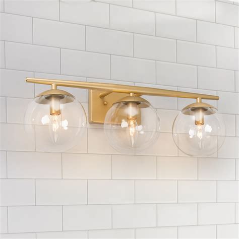 Brushed Gold Bathroom Light Fixtures Semis Online