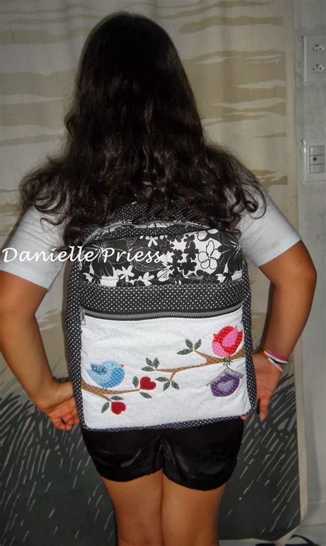 Cantinho Da Arte Dani Priess Mochila Em Patchwork PAP