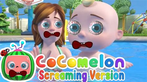 Swimming Song In CoComelon Screaming Version - YouTube