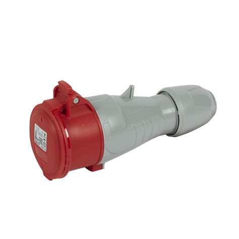 Base aérea P17 PRO 3P N T 16A 380 415 V IP44 Color rojo 555109