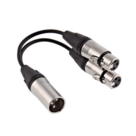 Essentials Dual Xlr F To Xlr M Splitter Cable M At Gear Music