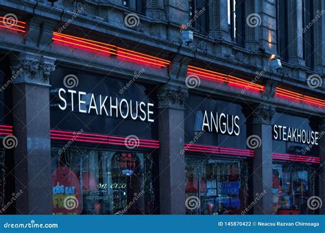 Angus Steakhouse Restaurant in City of London, UK Editorial Photography - Image of evening ...