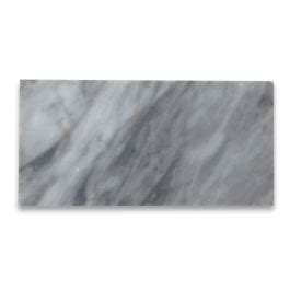 Bardiglio Gray Italian Dark Grey Marble Subway Tile X Polished