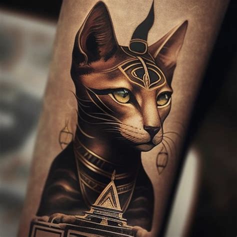 54 Egyptian Cat Tattoo Ideas - TattooClue.com