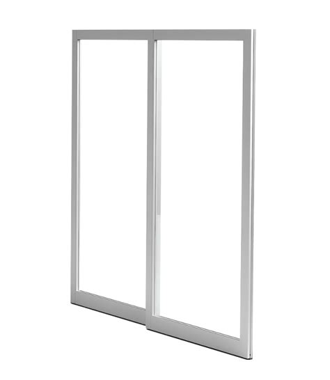 Alumitrex 96 In X 96 In X O Right Hand 2 Panel Commercial Storefront Sliding Exterior Door