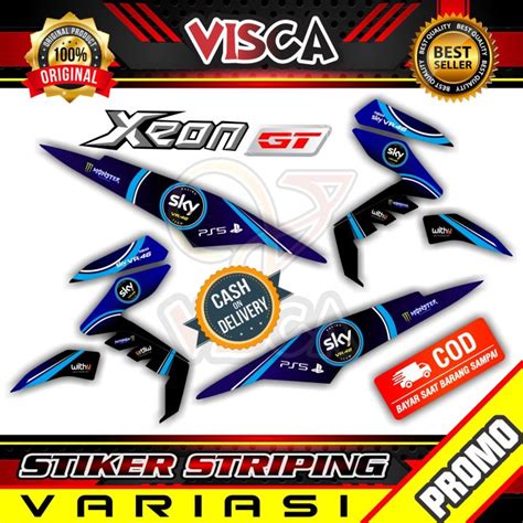 Stiker Striping Xeon GT 125 Variasi SKY Lazada Indonesia