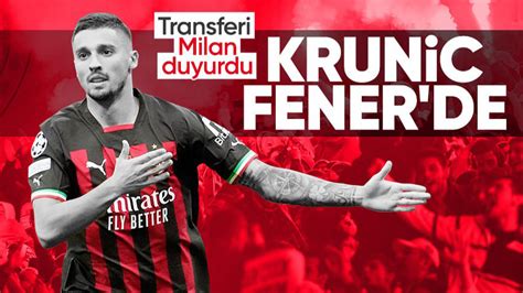 Fenerbahçe Bonucci sonrası Rade Krunic i de transfer etti Milan duyurdu