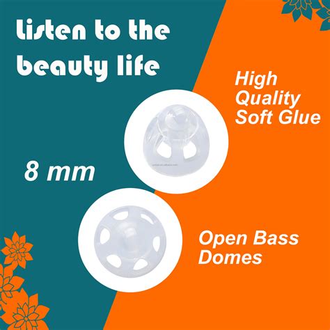 For Oticon Hearing Aid Domes Minifit Double Vent Bass 8mm For Oticon Branded Oem Replacements