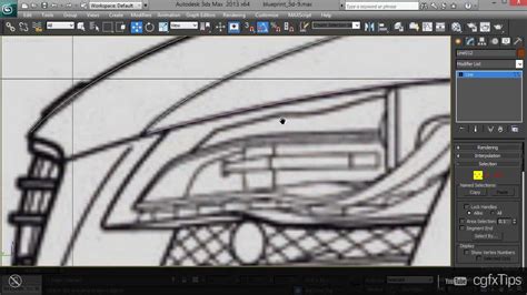 Ds Max Tutorial Car Modelling Audi R D Blueprint Youtube