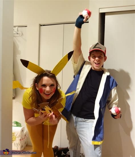 Ash Ketchum And Pikachu Homemade Couple Costume Coolest Diy Costumes