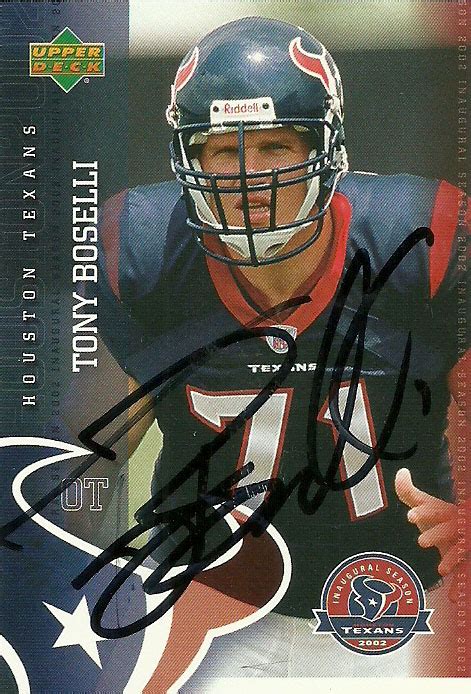 Boselli, Tony | The Football Autograph Encyclopedia