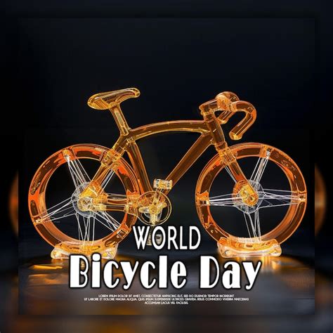 Fondo del día mundial sin automóviles y del día mundial de la bicicleta