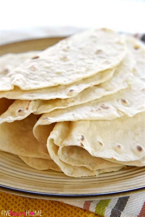 EASY Homemade Flour Tortillas Soft DELICIOUS FIVEheartHOME