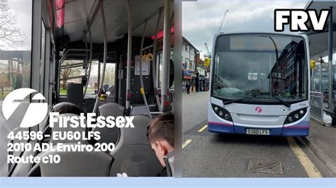 Full Route Visual First Essex Route C From Chelmsford Bus Station