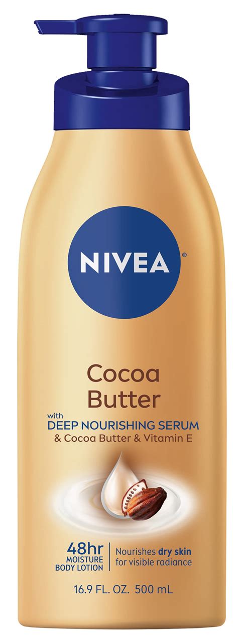 Buy Nivea Cocoa Butter Body Lotion With Deep Nourishing Serum 169 Fl Oz Pump Bottle Online At