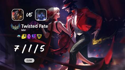 Twisted Fate Mid Vs Sylas Euw Challenger Patch 1311 Youtube