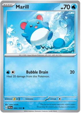 Azumarill Paldea Evolved Pokemon Card